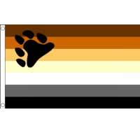 Gay Pride Bear Flag