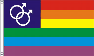 Rainbow Man Flag