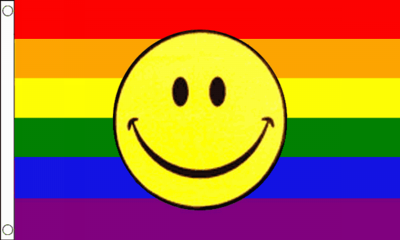 Rainbow Smiley Flag