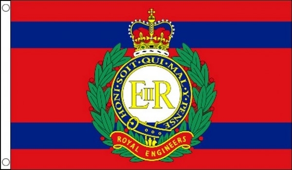 Großbritannien British Army Royal Engineers Banner britische Armee Fahnen Flagge 